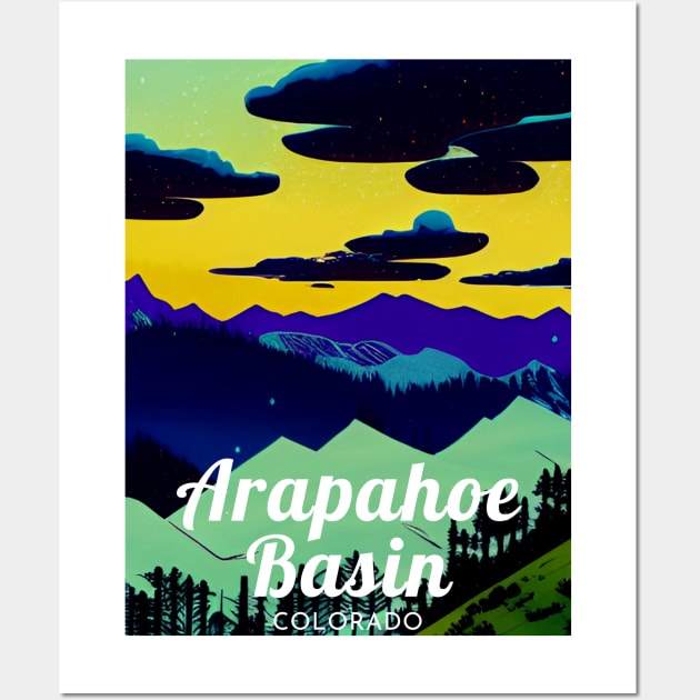 Arapahoe Basin Colorado United States ski Wall Art by UbunTo